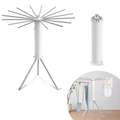 Foldable 360° Rotating Clothes Drying Stand | Aluminum Tripod Laundry Rack